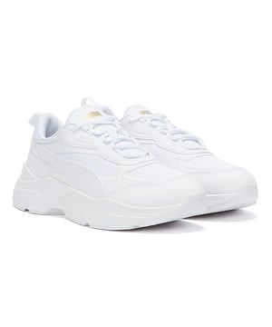 Zapatillas blancas logo dorado Puma – Talla 37.5 – Querido Hábito