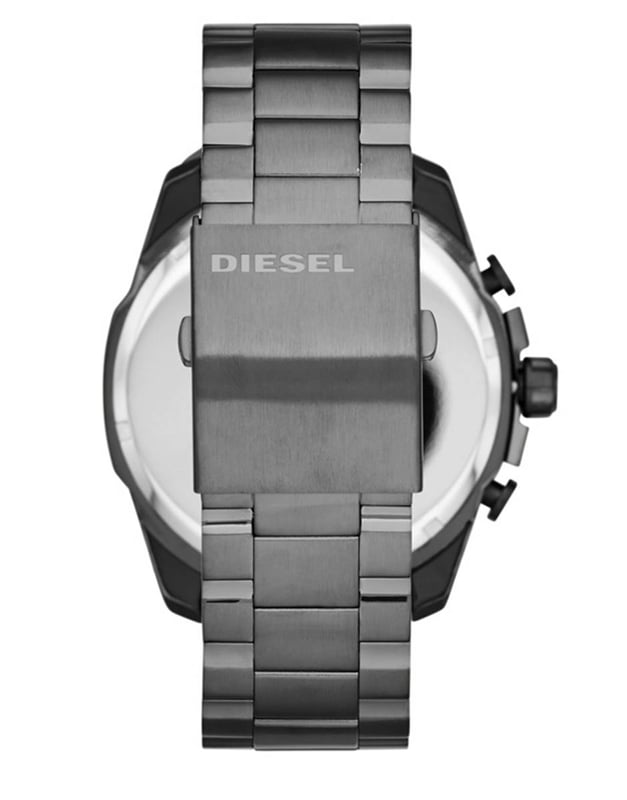 Diesel, Mega Chief - Reloj de cuarzo con cronógrafo de acero inoxidable  para hombre